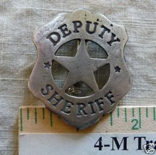 DEPUTY SHERIFF SHIELD AND STAR (B8) (BADGES OLD WEST)