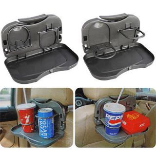 black gray new Car Auto Food Cup Drink Tray Table Desk Stand Holder