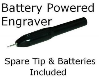 Battery Powered Hand Held Pen Style Diamond Tipped Engraver Metal 