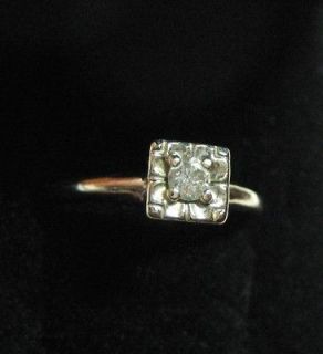 Antique/ Vintage Diamond Solitaire Ring ~ Estate Piece   Stunning