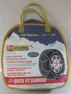Les Schwab #1553 Quick Fit Tire Chains 15 & 16 Instructions & extra 