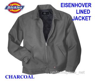 New Mens Dickies Lined EISENHOWER Jacket TJ15 Charcoal
