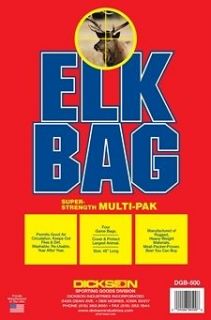 Dickson Elk Game Bags 4 pack Super Strength MADE IN USA DGB 500 Deer 