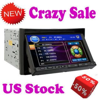 Double 2 Din 7 In Dash LCD Car Stereo DVD CD Radio MP3/4 Player Touch 