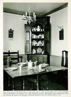 1950 Rotogravure Dining Room Derby House Salem Massachusetts Furniture 