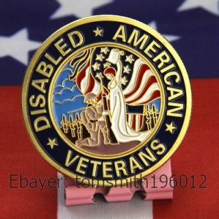 Disabled Veteran / Purple Heart / Military Challenge Coin 665