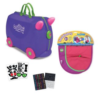 Melissa & Doug 5405 Trunki Iris (Purple) Rolling Kids Luggage 