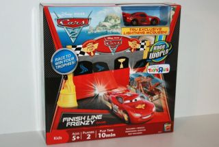 DISNEY PIXAR CARS 2 FINISH LINE FRENZY GAME WITH EXCLUSIVE LIGHTNING 