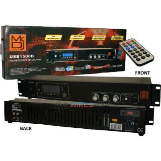 MR DJ USB1500D DUAL BAND EQUALIZER  PLAYER WITH USB/SD INPUT AND 