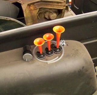 AIR HORNS KIT perfect for Jeep Wrangler CJ Willys Dodge Ram Truck NO 