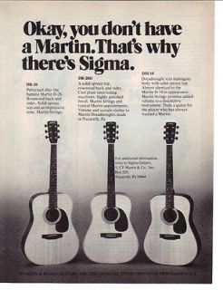 1979 DONT HAVE A MARTIN THERES A SIGMA GUITARS AD