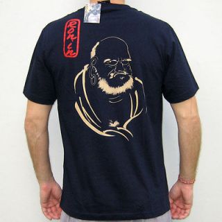ZEN DARUMA Japan RONIN T Shirt S M L XL XXL Blue/Black