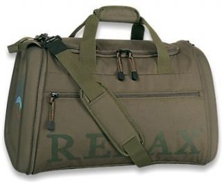 Tommy Bahama Olive Green Relax Collapsible Travel Carry On Duffle 