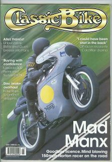 CLASSIC BIKE magazine 7/99 feat. W650, Molnar Manx 500, R90S & Spada 
