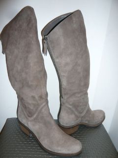 aw12 VIC VIC MATIE DOVE GREY/SAND KNEE HIGH BOOTS RP£275 36,36.5,37 