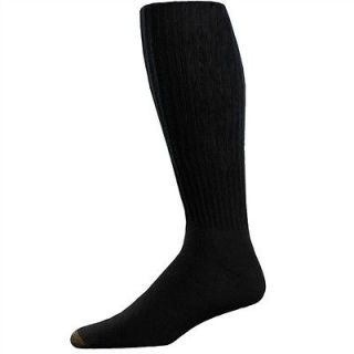 Gold Toe mens socks Cotton over the calf black 3 pairs