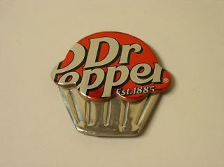 Cupcake Magnet Made from Recycled Dr Pepper Soda Can Beer Can Art