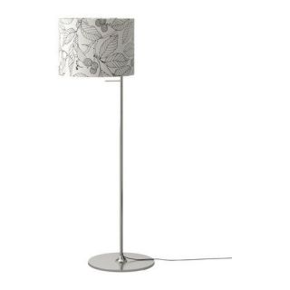 IKEA STOCKHOLM Floor lamp, white TEXTILE SHADE  height 58 inches NIB