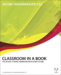 Adobe Dreamweaver CS3 Classroom in a Book 2007, Paperback