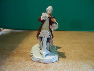 Dresden Man Musician Figurine Made in Germany VERY NICE PIECE Original 
