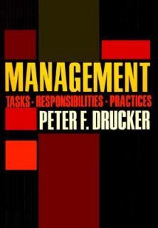   Responsibilities, Practices by Peter F. Drucker 1974, Hardcover