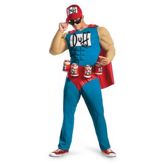   Show The Simpsons Duffman Classic Muscle Duff Beer Sports Hero Costume