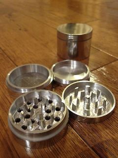   Piece Herb Spices Weed GRINDER Solid MAGNETIC DURABLE SILVER
