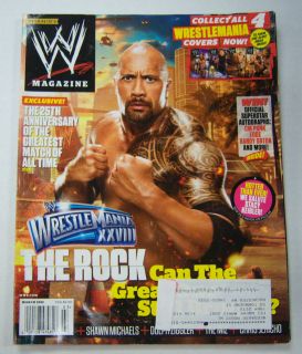 WWE Magazine Dwayne Johnson The Rock March 2012 053112R1