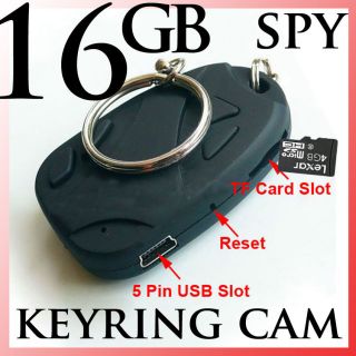 NEW 16 GB HD Spy Digital Remote video camera camcorder fob keyring Cam 
