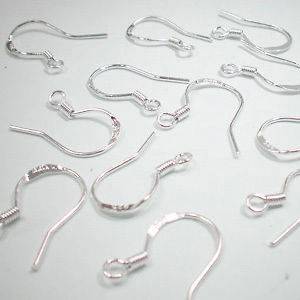 100 x Wholesale Lot Sterling Silver Earring Hooks Ear Wires Findings 