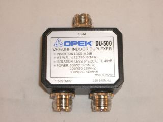 DU 500UF 2 Port HF VHF (including 220MHz) / UHF ANTENNA DUPLEXER