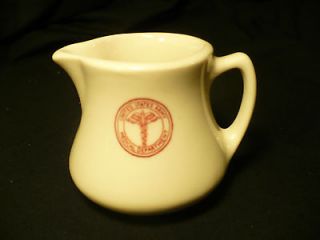    US ARMY MEDICAL DEPT WWII STERLING CHINA E.LIVERPOOL OHIO CREAMER