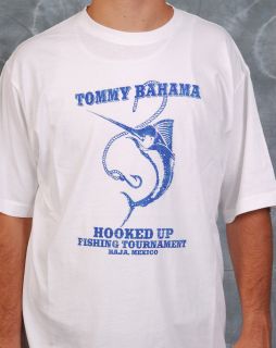 New Tommy Bahama Fishing Tournament Lt. Green T Shirt