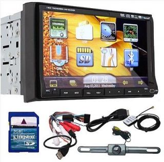 High Def 7 In Dash 2 Din Car Stereo DVD Player GPS Navigation 3D 