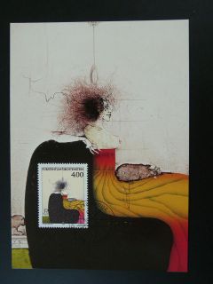 paintings Paul Wunderlich maximum card Liechtenstein 1995/137