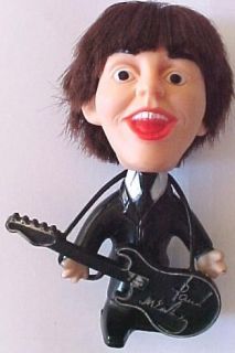 Beatles Paul McCartney Vintage Hard Body Remco Doll with Guitar