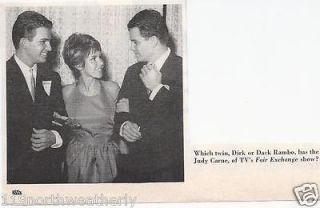 rare VTG 1962 Dirk & Dack RAMBO,Judy CARNE TV (Fair Exchange) magazine 