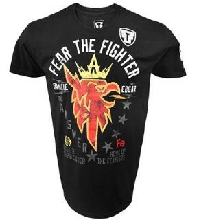   Fighter MMA UFC 150 Frankie Edgar The Answer Black Mens Tee Shirt XL