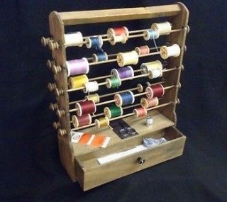 Frank A Edmunds Antique Thread Keeper Spools Sewing Organizer 