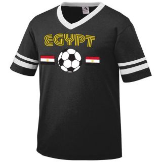 Egypt Retro Soccer Football Ringer Mens Tshirt