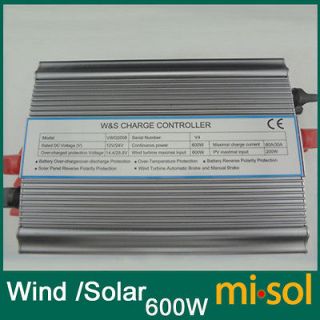 Hybrid Solar Wind Charge Controller 600W+200W, wind regulator, with 