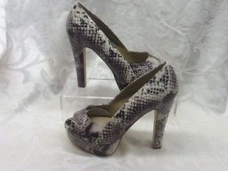 Steve Madden P Rossi Heels Faux Snake Pumps Shoes Womens size 6.5 NIB 