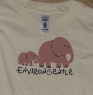  COTTON Toddler Baby sizes T shirt Elephant ENVIRONGENTLE elephants USA