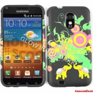  COVER CASE FOR SAMSUNG EPIC 4G TOUCH GALAXY S II D710 ELEPHANTS LEAVES