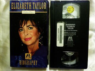 Biography Elizabeth Taylor (VHS, 1994)