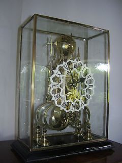 MAGNIFICENT MID1800 CASED SKELETON CLOCK   Fusee Movement / Passing 