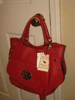 Emma Fox Leatherware Womens Leather Red bag. 100% Authentic.New.