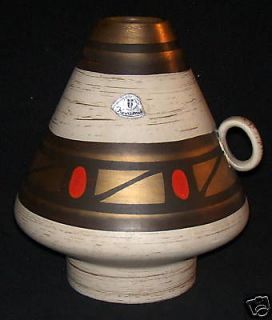Keramik Pottery Uebelacher Cone VASE Mid Century Modern German 