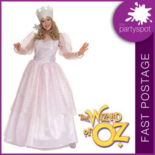 GLINDA THE GOOD WITCH WIZARD OF OZ ADULT Fancy Dress Costume 