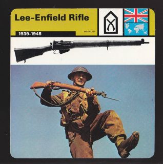 LEE ENFIELD RIFLE Gun Firearm of World War II British Infantry WW2 